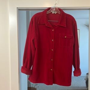Corduroy Shacket shirt chore coat TRADITIONS brand red cotton shirt 👍🏼